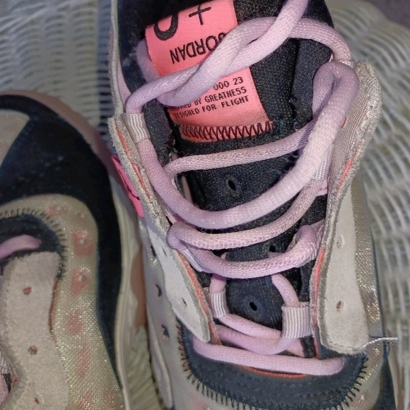 Jordan Sneakers with Pink and Black Accents - Picture 2 of 12